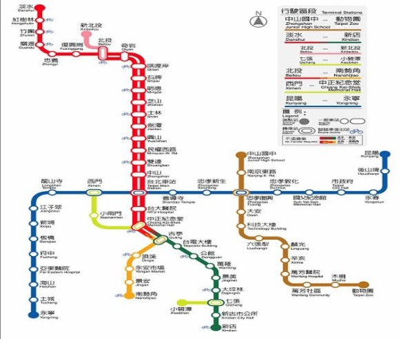 Taipei Metro MRT running hours- 6:00~24:00