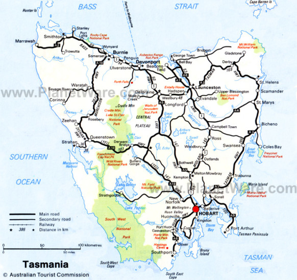 Travelling to Tasmania